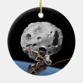 DART Asteroid-Deflektiergeräte Keramik Ornament (Hinten)