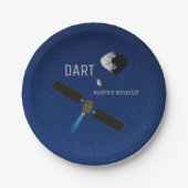 DART Asteroid-Deflektiergeräte Pappteller (Vorderseite)