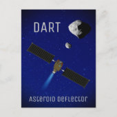DART Asteroid-Deflektiergeräte Postkarte (Vorderseite)
