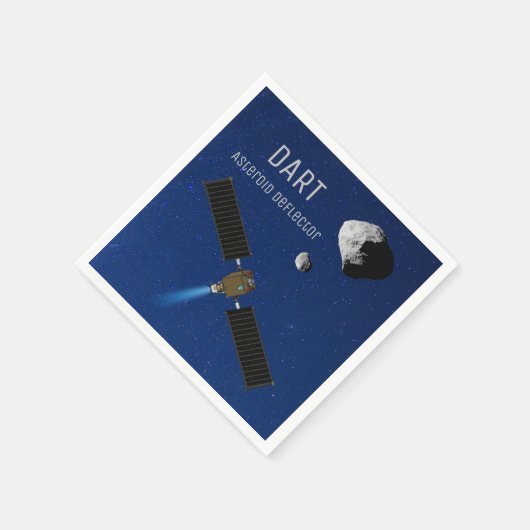 DART Asteroid-Deflektiergeräte Serviette (Ecke)