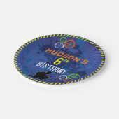 Dart Birthday Party Blaster Wars Food Pappteller (Schrägansicht)