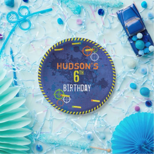 Dart Birthday Party Wars Food Pappteller (Party)