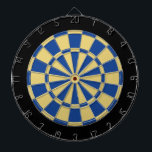 Dart Board: Altes Gold, Blau und Schwarz Dartscheibe<br><div class="desc">Altes Gold-,  Blau- und Schwarz-Farbton Dart Board Spiel inklusive 6 Messingdarts</div>