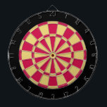 Dart Board: Altes Gold, Crimson und Schwarz Dartscheibe<br><div class="desc">Old Gold,  Crimson und Black Colored Dart Board Spiel inklusive 6 Messingdarts</div>