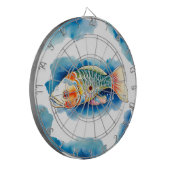 Dart Board - Aquarellreihe: Koi Fish Dartscheibe (Vorderseite Links)