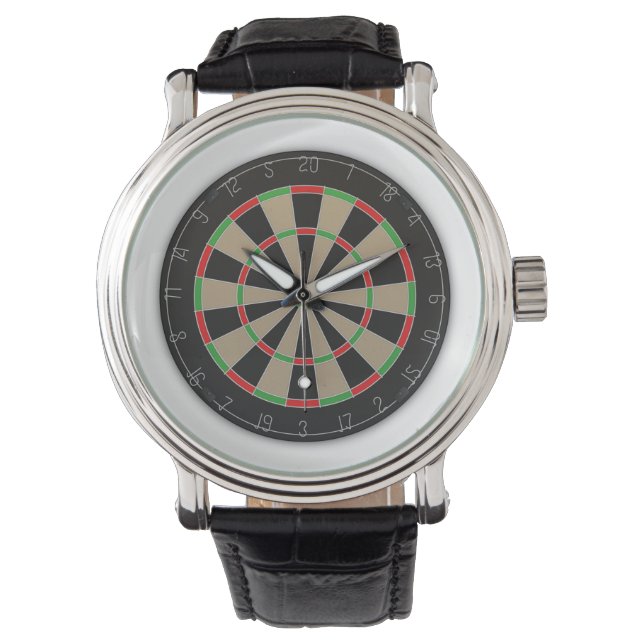 Dart Board Armbanduhr (Vorderseite)