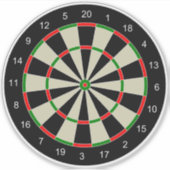 Dart Board Aufkleber (Vorderseite)