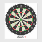 Dart Board Aufkleber (Blatt)