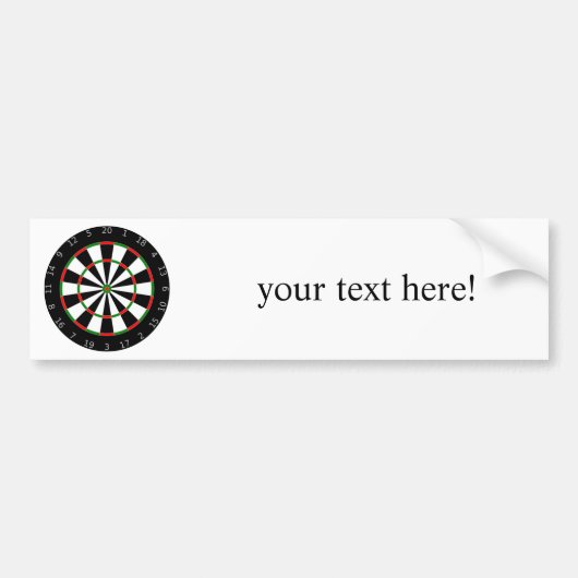 Dart Board Autoaufkleber (Vorne)