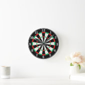 Dart Board Clock small Runde Wanduhr (Zuhause)