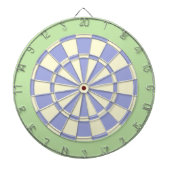 Dart Board: Creme, bleich Lila und leicht grün Dartscheibe (vorne)