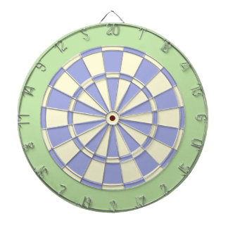 Dart Board: Creme, bleich Lila und leicht grün Dartscheibe