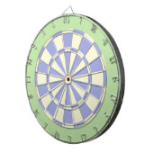 Dart Board: Creme, bleich Lila und leicht grün Dartscheibe (Vorderseite rechts)