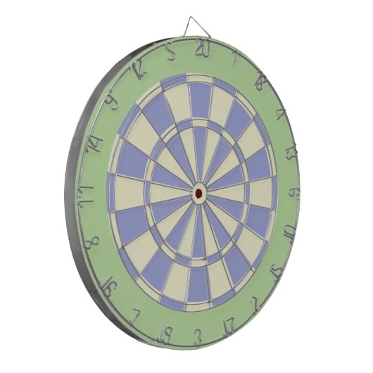 Dart Board: Creme, bleich Lila und leicht grün Dartscheibe (Vorderseite Links)