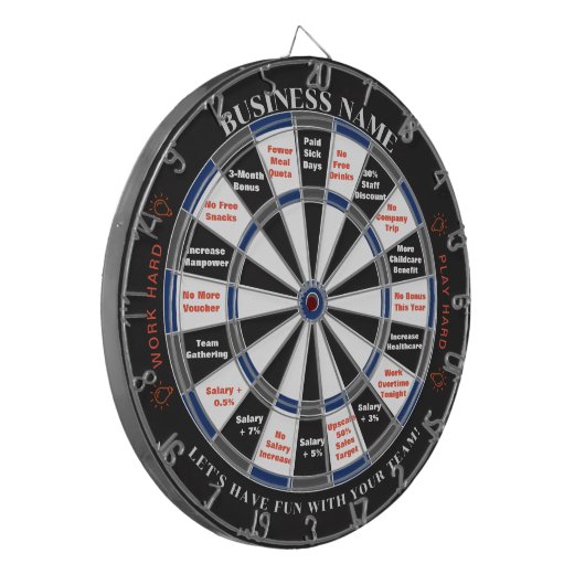 Dart Board Custom für Unternehmen von Boss bis Mit Dartscheibe (Vorderseite Links)