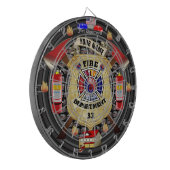 Dart Board der personalisierten Feuerwehr Dartscheibe (Vorderseite Links)