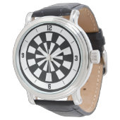 Dart Board eWatch Armbanduhr (Schrägansicht)