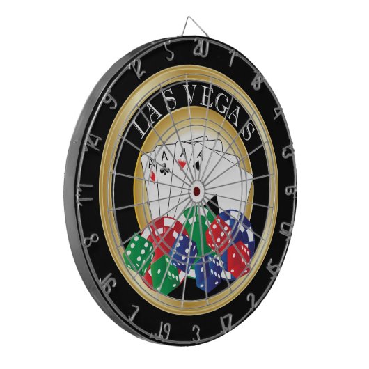 Dart Board für Gold und Black Poker Dartscheibe (Vorderseite Links)
