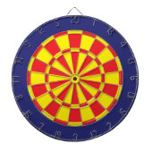 Dart Board: Gelb, Rot und Navy Blau Dartscheibe (vorne)