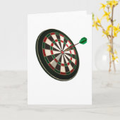 Dart Board Geschenk Dartist Darts Throwing Karte (Gelbe Blume)