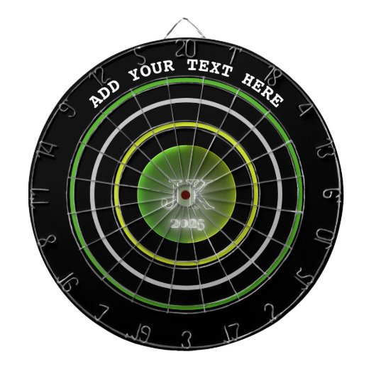 Dart Board Green Yellow Circles JK 2025 Dartscheibe (vorne)