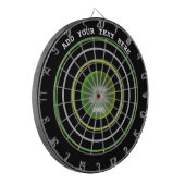 Dart Board Green Yellow Circles JK 2025 Dartscheibe (Vorderseite Links)