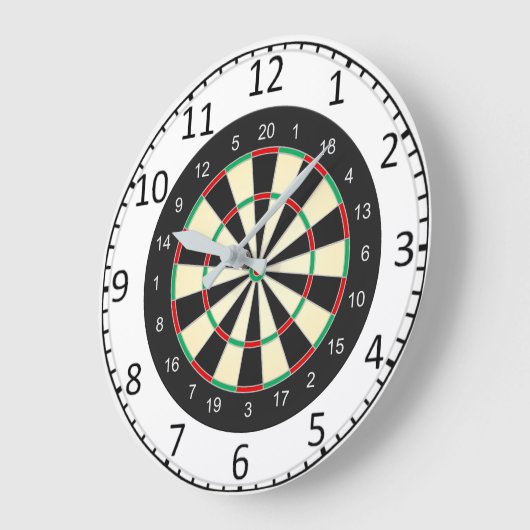 Dart Board Große Wanduhr (Winkel)