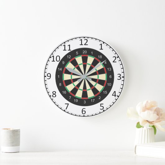 Dart Board Große Wanduhr (Zuhause)