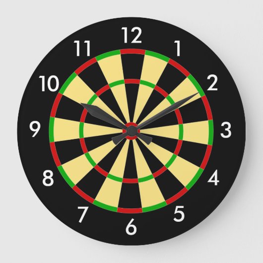 Dart Board Große Wanduhr (Vorderseite)