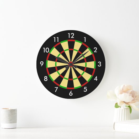 Dart Board Große Wanduhr (Zuhause)