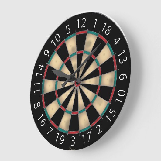 Dart Board Große Wanduhr (Winkel)