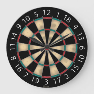 Dart Board Große Wanduhr