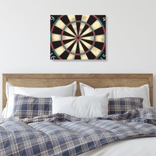 Dart Board Leinwanddruck (Insitu (Schlafzimmer))