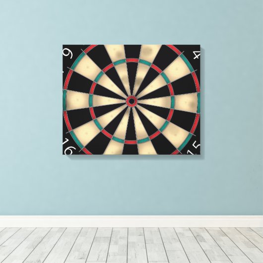 Dart Board Leinwanddruck (Insitu (Holzboden))
