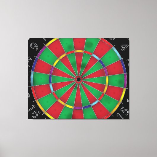Dart Board Leinwanddruck (Vorderseite)