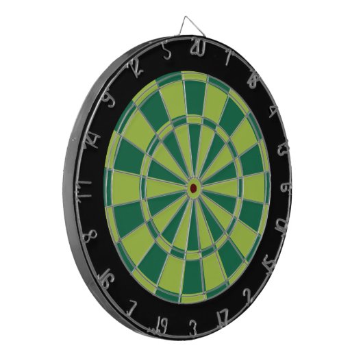 Dart Board: Limon, grün und schwarz Dartscheibe (Vorderseite Links)