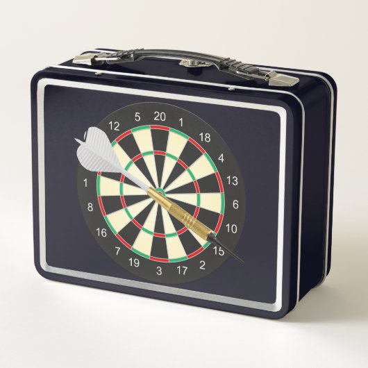 Dart Board Metall Brotdose (Rückseite)