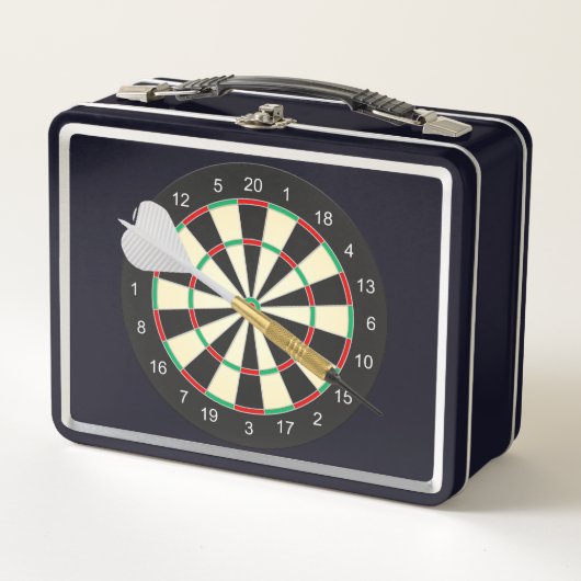 Dart Board Metall Brotdose (Vorderseite)