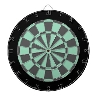 Dart Board: Minze grün, Holzkohle grau und schwarz Dartscheibe