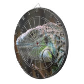 Dart Board mit Kopf der farbenfrohen Iguana-Eidech Dartscheibe (Vorderseite rechts)