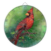 Dart Board mit Northern Red Kardinal Bird Dartscheibe (vorne)