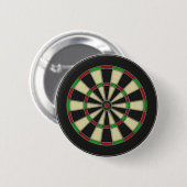 Dart Board Muster. Stilvoll, Perfect Hobbies Gesch Button (Vorne & Hinten)