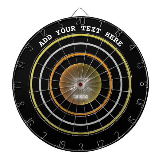 Dart Board Orange Yellow Circles JK 2024 Dartscheibe (vorne)