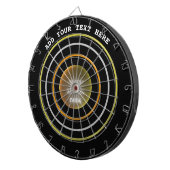 Dart Board Orange Yellow Circles JK 2024 Dartscheibe (Vorderseite rechts)