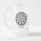 Dart Board Personalisiert Mattglas Bierglas (Links)