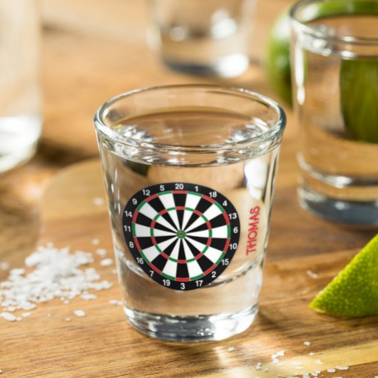 Dart Board Personalisiert Shot Glass Schnapsglas
