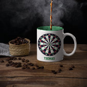 Dart Board Personalisiert Zweifarbige Tasse