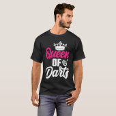 Dart Board Queen of Darts Bullseye Dar for Teams T-Shirt (Vorne ganz)