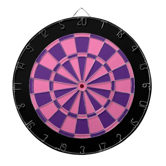 Dart Board: rosa, Lila und schwarz Dartscheibe (vorne)