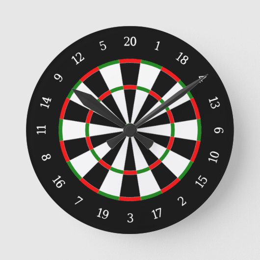Dart Board Runde Wanduhr (Vorderseite)
